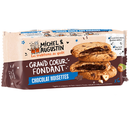Michel e Augustin - 6 Cookies con cuore di cioccolato al latte e nocciole