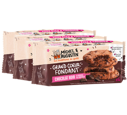 Michel & Augustin - Pack di 3 Confezioni da 6 Cookies con cuore di cioccolato