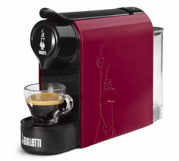 Bialetti Gioa Rossa Macchina per capsule in alluminio Mokespresso + 32 capsule
