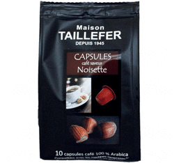 Maison Taillefer - 10 capsule compatibili con Nespresso® - Gusto Nocciola