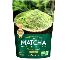 Aromandise - Tè matcha bio in polvere 50 g