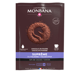 Monbana - Cioccolata in polvere Suprême in 10 bustine da 25 g