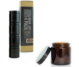 Comandante Bean Jars Confezione da 4 contenitori in vetro colorato