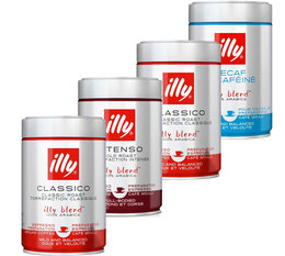 Illy - Caffè macinato - Kit assaggio 4 x 250 g