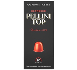 10 capsule compatibili Nespresso* Original Espresso 100 % Arabica - Pellini
