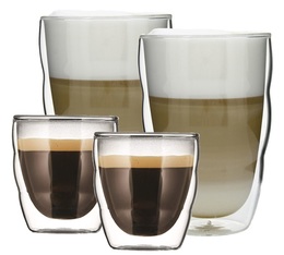 Bodum - Bicchieri doppia parete Pilatus 8 cl e 35 cl