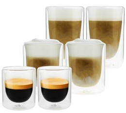 Pylano - 6 bicchieri doppia parete - Mila 10 cl, 25 cl e 35 cl  