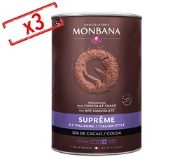 Monbana - Cioccolato in polvere Suprême Chocolat 3 x 1 kg