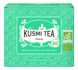 Kusmi Tea - Tè verde e mate biologico Detox 20 bustine