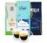 Maxicoffee - Caffè in chicchi - Confezione scoperta 3 x 250 g con set di 2 bicchieri