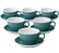 Loveramics - 6 tazze da caffellatte con piattini - Egg Teal 30 cl 